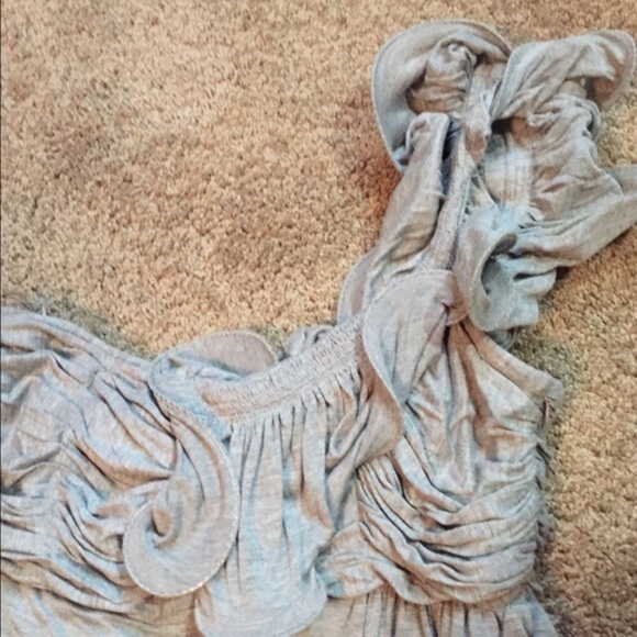 M M Couture One Shoulder Ruffle‎ Dress - Picture 3 of 4